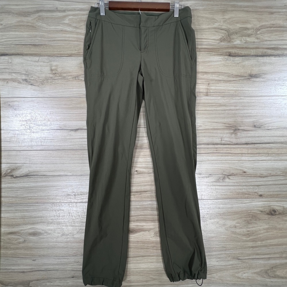Athleta Trekkie North Hiking Pants Olive Green Stretch‎ Cargo Outdoor Womens 6
